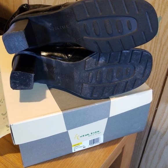 Black Faux Leather Boots - Picture 4 of 7